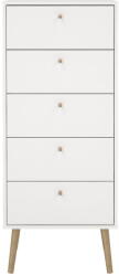 Tvilum Comodă albă înaltă 50x120 cm Bodo - Tvilum Comoda