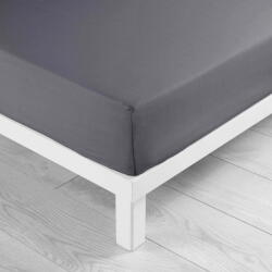 douceur d'intérieur Cearceaf gri antracit din microfibră cu elastic 90x190 cm Oscar - douceur d'intérieur