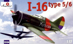 Amodel I-16 type 5/6 Soviet fighter 1: 72 (AMO72124)