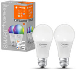 OSRAM 2PAK LED izzó E27 A60 9W 806lm RGBW SMART+ WiFi Dimmelhető Classic LEDVANCE (4058075521438)