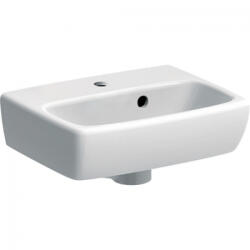 Geberit Geb Selnova Square Kézmosó Aszimm. Túlf, 36cmx14.85cmx28cm, Középen Csaplyuk, Látható Túlfolyó (m32137)
