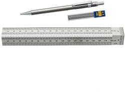 Dictum Hattori precíziós hajlított vonalzó 180 mm + rotring ceruza 0, 5 mm Dictum (714648)