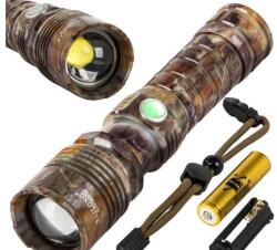  Lanterna tactica LED Bailong ZOOM CREE, camo