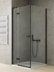 NEW TRENDY Reflexa Black cabină de duș 120x100 cm dreptunghiular negru mat/sticlă transparentă EXK-4966 (EXK4966)