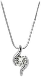 Levien Elegáns nyaklánc Chaton Wave Crystal