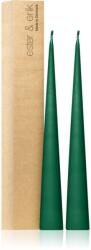 ester & erik cone candles marble green (no. 58) gyertya 2x37 cm