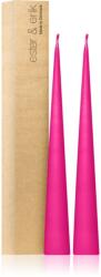 ester & erik cone candles clear pink (no. 41) gyertya 2x37 cm