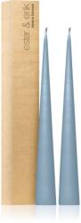 ester & erik cone candles dusty blue (no. 83) gyertya 2x37 cm