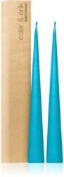 ester & erik cone candles turquoise (no. 56) gyertya 2x37 cm