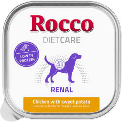 Rocco 20x150g Rocco Diet Care Renal csirke & édesburgonya tálcás nedves kutyatáp