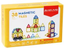 Magplayer Set de constructie magnetic 3d - 38 piese (MPL2-38) - ookee Jucarii de constructii magnetice