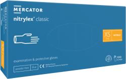 Mercator Medical NITRYLEX CLASSIC - Nitril kesztyű (púdermentes) kék, nem steril - 100 db, S