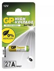 GP Batteries Speciális lúgos akkumulátor, 27A, 27A, MN27, 12V, GP, buborékcsomagolás, 1 db, speciális