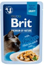 Brit Pliculeț BRIT Premium Cat Delicate Fillets in Gravy with Chicken 85 g