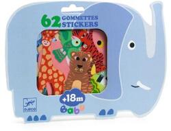 DJECO Primele mele autocolante - Animale de safari (DJ00059)