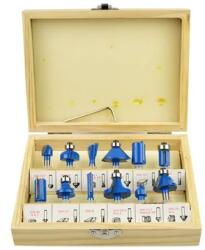 GEKO felsőmaró marófej készlet HSS pengék 12db G01201 (G01201)