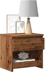 vidaXL 2 db antik fa forgácslap éjjeliszekrény 40 x 30 x 39 cm (856407)