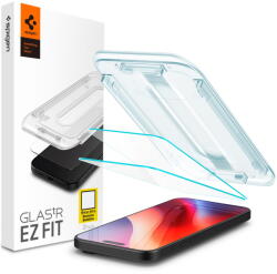 Spigen 2x Glass készlet + applikátor Spigen Glas. tR EZ Fit 2-Pack iPhone 16 Pro készülékhez