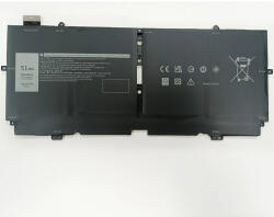 Dell XPS 13 7390 2-in-1 helyettesítő új 4 cellás 51Wh 6700mAh akkumulátor (52TWH, NN6M8)
