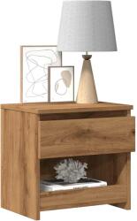 vidaXL éjjeliszekrények 2 db Artisan tölgy 40x30x39 cm műfa (856409)