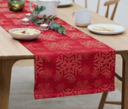 Tchibo Jacquard asztali futó, piros Piros-aranyszínű