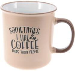 4home Coffee kőagyag bögre krémszínű, 710 ml