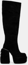 Naked Wolfe csizma Space fekete, női, magassarkú, Space Black Kid Suede - fekete Női 40