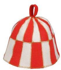  Kevert gyapjú szaunasapka kockás