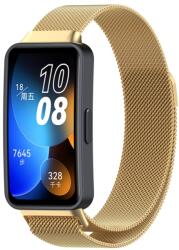 MILANESE fém szíj Huawei Band 10 / Band 9 / Band 8 arany