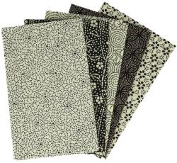 Tissu de Marie fat quarter csomag, 5 db patchwork pamutvászon, 50 x 57 cm/db, Balanced Beige, 96601