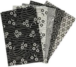 Tissu de Marie fat quarter csomag, 5 db patchwork pamutvászon, 50 x 57 cm/db, Wisdom White, 96598