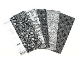 Tissu de Marie fat quarter csomag, 5 db patchwork pamutvászon, 50 x 57 cm/db, Devoted Daisy, 96596