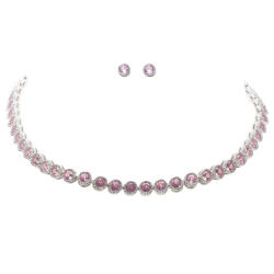 ElectraStore Set Tennis Splendor Roz Colier+Cercei (C2300)