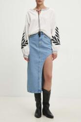 Answear. LAB farmer szoknya maxi, egyenes - kék M - answear - 11 990 Ft