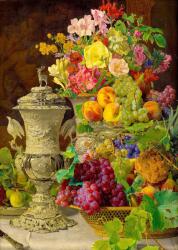Enjoy - Puzzle Ferdinand Georg Waldmuller: Natura moartă cu fructe - 1 000 piese