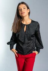 Hermosa Bluza din organza devore Ronda, negru