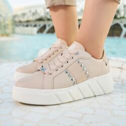 Sneaker by Rieker Sneakers dama roz Rieker Revolution piele naturala W0506-31