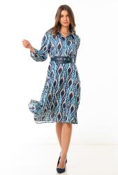 Hermosa Rochie Roana din sifon gofrat cu imprimeu jucăuș