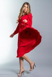 Hermosa Rochie din triplu voal Maxandra, rosu
