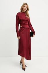 Victoria Beckham ruha bordó, maxi, harang alakú, 1424WDR005829A - burgundia 36