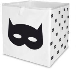 Butter Kings Organizator de jucării pentru copii negru-alb din material textil 32x32x32 cm Batman - Butter Kings