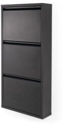 Spinder Design Pantofar negru cu deschidere înclinată din metal 50x103x15 cm Billy - Spinder Design Pantofar