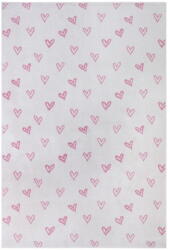 Hanse Home Covor pentru copii alb-roz 160x235 cm Hearts - Hanse Home