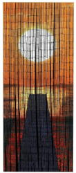 Maximex Perdea de ușă din bambus portocalie 200x90 cm Sunset - Maximex