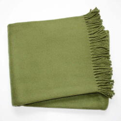 Euromant Pled din amestec de bumbac Euromant Basics, 140 x 180 cm, verde Patura