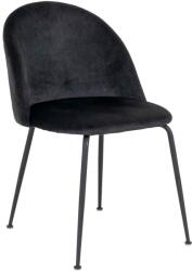 House Nordic Scaune de dining negre 2 buc. din catifea Geneve - House Nordic