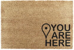 Artsy Mats Covoraș de intrare din fibre de nucă de cocos 40x60 cm You Are Here - Artsy Doormats Pres
