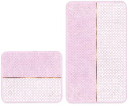 Mila Home Covorașe de baie roz 2 buc. 60x100 cm - Mila Home Covor baie