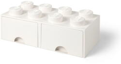 LEGO® Cutie depozitare cu 2 sertare LEGO®, alb - bej