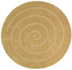 Think Rugs Covor rotund din lână Think Rugs Spiral, ⌀ 140 cm, bej